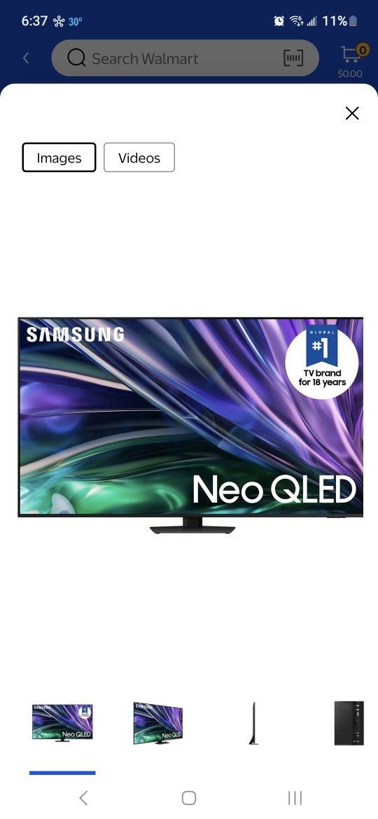 75" Samsung TV