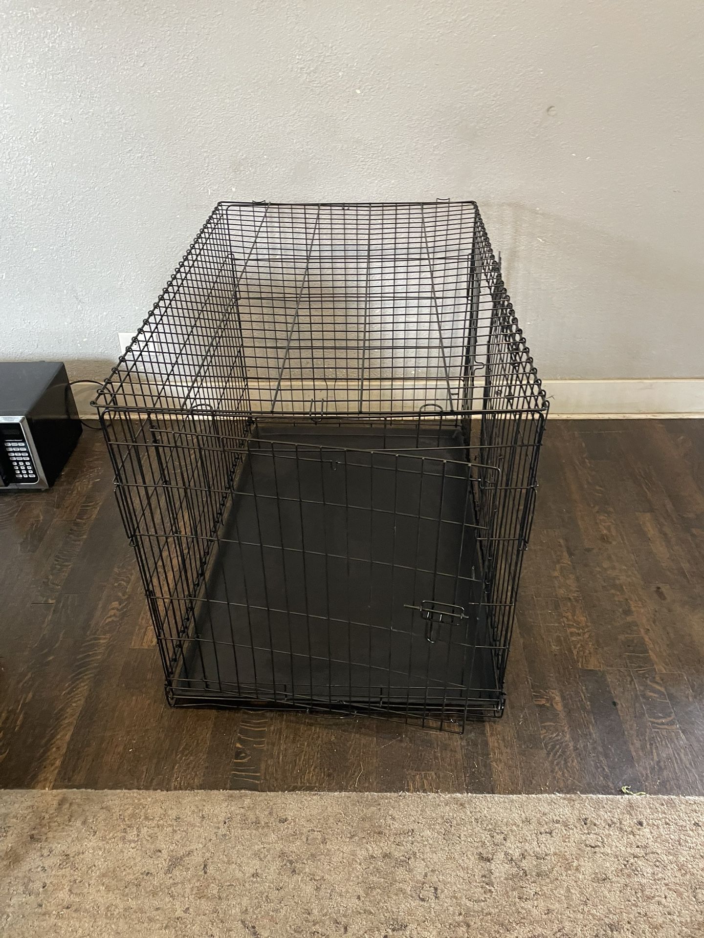 Large Dog Crate, 42 Inches Double Door Pet Crate Folding