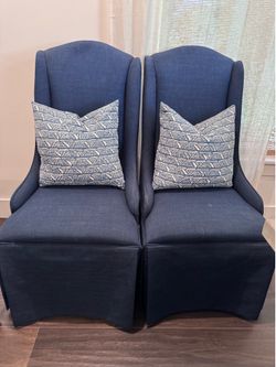 Navy Upholstered Dinning Chair