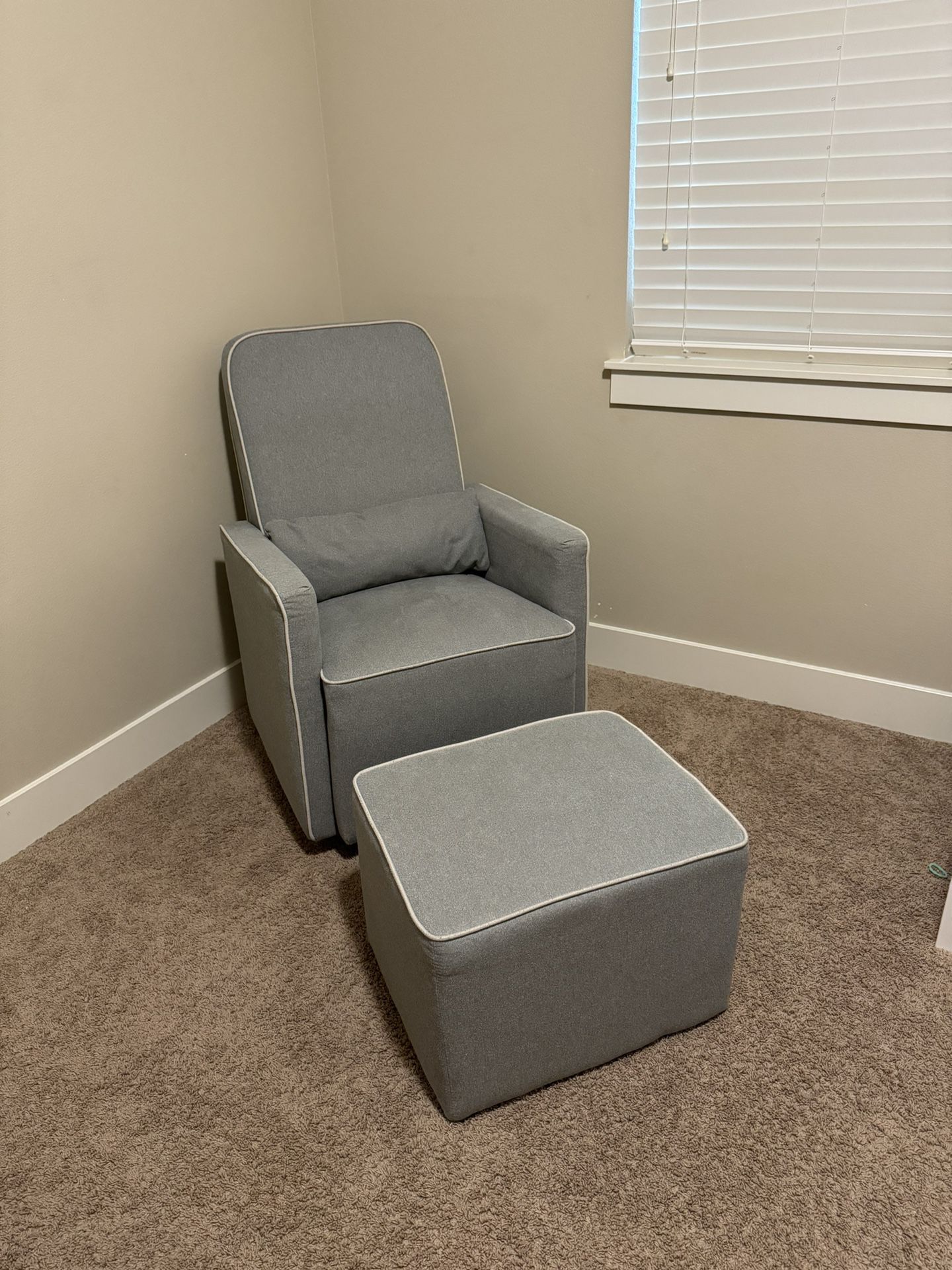 Glider Chair With Foot Stool