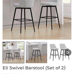 Eli Swivel Barstool (Set of 2)