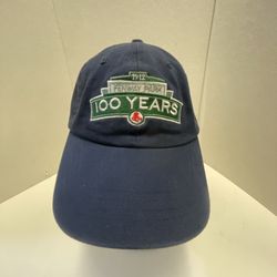 Boston Red Sox Fenway Park 100 Years Baseball Hat Cap MLB OSFA Adjustable- Blue