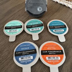 NEW Bath And Body Works Vent Clip With 5 Refills