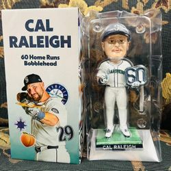 Cal Raleigh 60 Home Run Bobblehead -New, Never Opened 