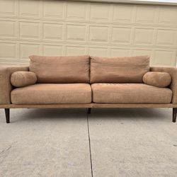Caramel MCM Style Sofa- Delivery Available