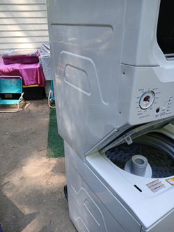 Ge stackable washer and dryer.