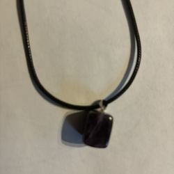 Crystal Necklace Purple New