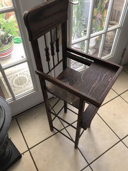 Beautiful antique decorative high chair