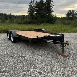 2005 moroso 7x14 car trailer flatbed with ramps 7k