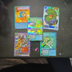 5 Digimon Cards