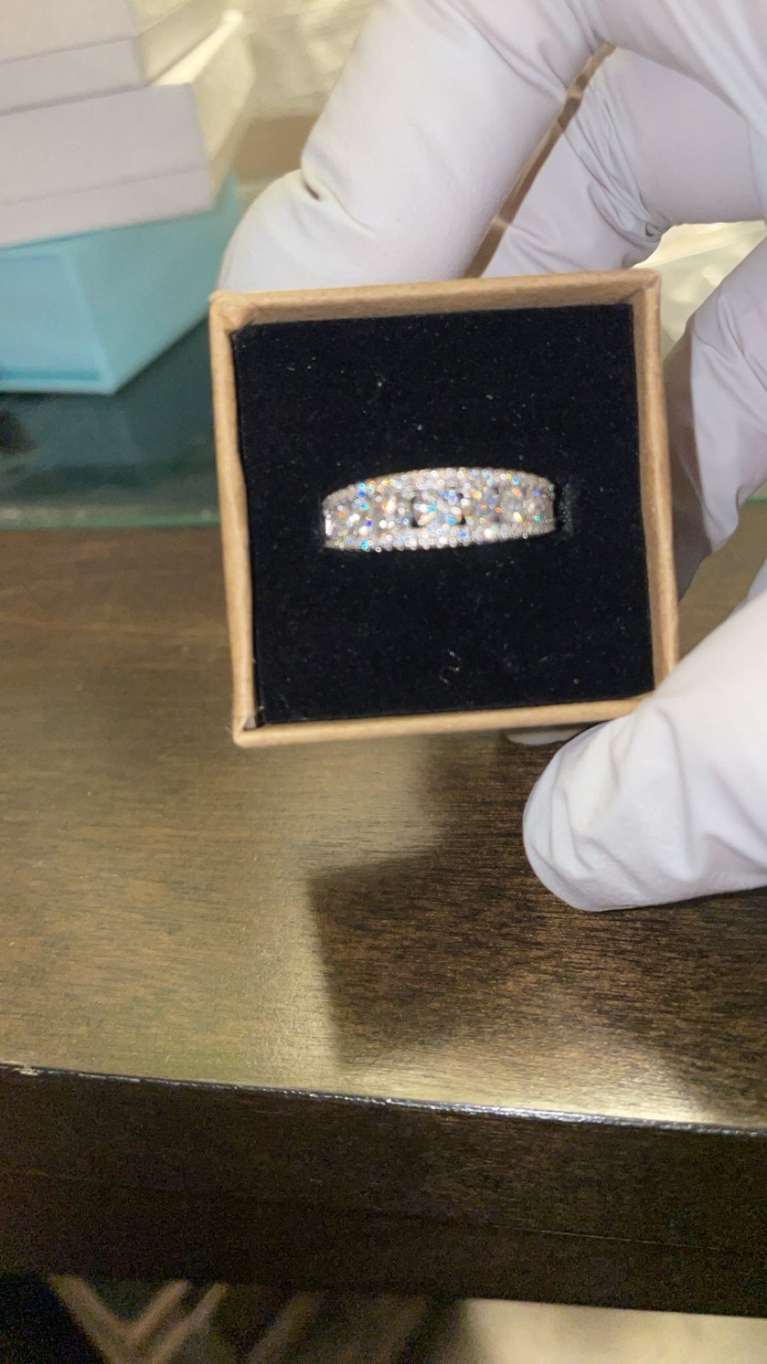 Silver Moissanite Ring