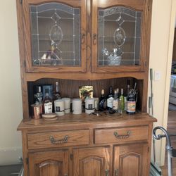 Oak hutch