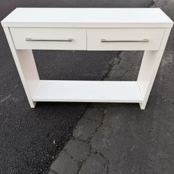 Nsrrow console Table with cabinets 