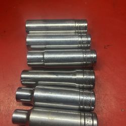 Snap On Tools  Standard  6 Points  3/8 .7/16.1/2..9/16..5/8.11/16 