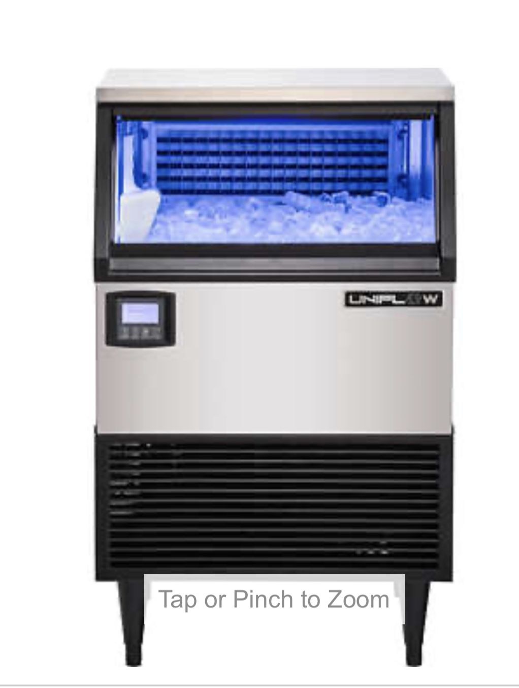 ❄️ NEW Uniflow UIM225NB Intelligent Series Self-Contained Commercial Ice Machine, 75 lb Ice Storage