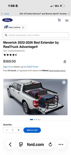 Ford Maverick Bed Extender by RealTruck Advantage