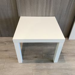 White Square Table