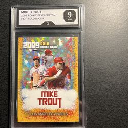 Mike Trout,Angels 3 Graded Cards