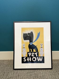 [Lowest Price] Framed Vintage-Style “Pet Show” WPA Art Print