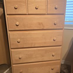 Bedroom Dresser Natural Wood