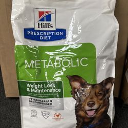 Hill's Prescription Diet Metabolic Weight Management Chicken Flavor Dry Dog Food, Veterinary Diet, 17.6 lb. Bag