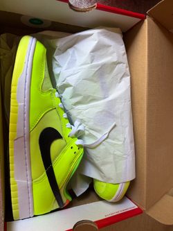 Size 9 1/2 Nike Dunk Low Volt Yellow Sneakers