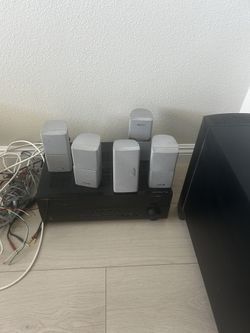  Bose Surround Sound Speakers with Yamaha Receiver – Full Home Theater Setup