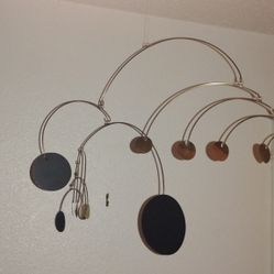 Vintage Mid-century Kinetic Brass Mobile Very Nice