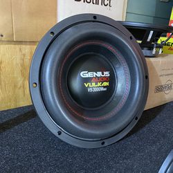 New 12" Genius Audio V9 Vulkan Series 3000w Max Power Subwoofer  $300 Each 