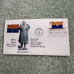 1976 First Day Of Issue Cover Bicentennial Series 13¢ State Flag Of Arizona Stamp #1680
