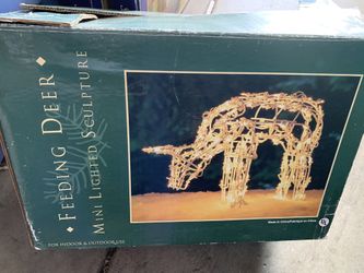 Xmas Indoor/outdoor Sculptures . Lighted Garland, Wreath, Arch Lights Mesh Lights, And More. All Are 1/2 Price