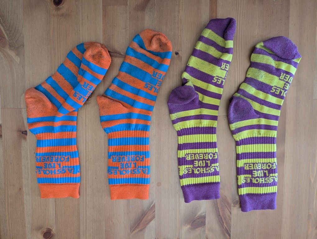 Assholes Live Forever Socks, 2 Pair