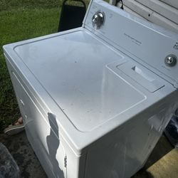 Dryer, 55in Tv And Stand,2 End Stands 6 Person Kitchen Table 2 Ext Chairs