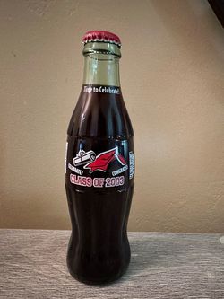 Vintage Coke Bottle celebrating Class of 2003 Graduation.