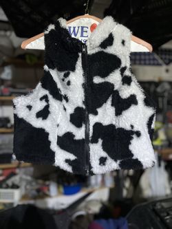 Soft Cow Print Vest