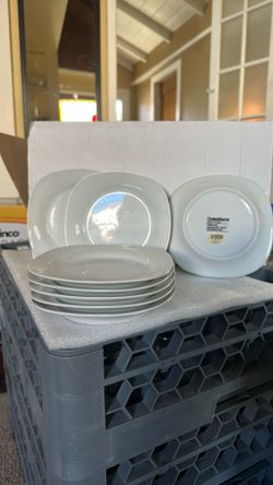 54 New Crate & Barrel Square Dessert Plates