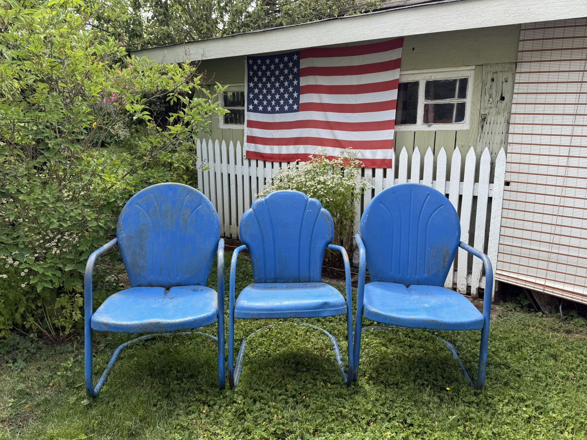 Vintage Metal Chairs $50 Each