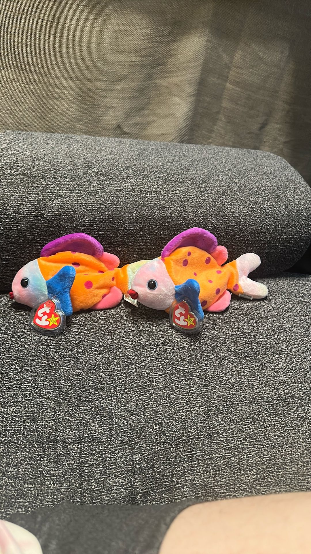 Lips Fish Ty Beanie Baby Set of two