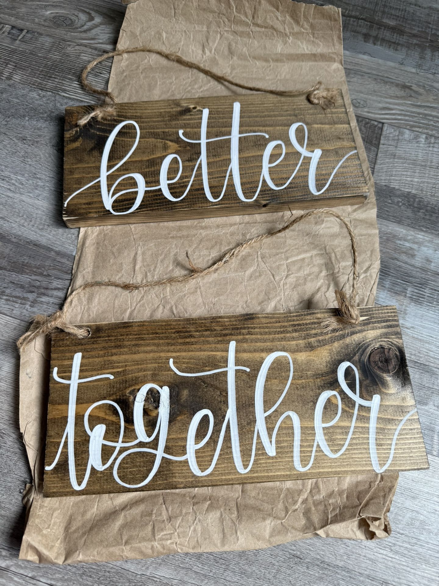 Better Together Wedding Sign