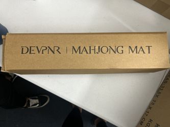 DEVPNR Mahjong Playing Mat – Blue Floral Design with Travel Bag – Original Box