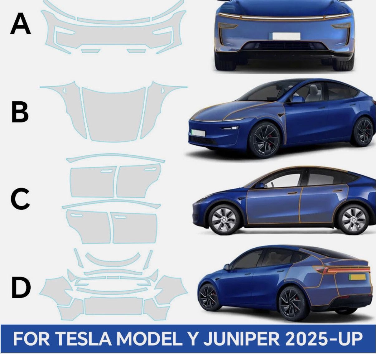 2026 Model Y Juniper ppf in Matte transparent film