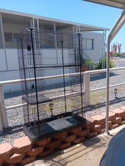 Indoor outdoor cat cage