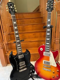 Epiphone Les Paul Standard Pro and Epiphone SG Pro