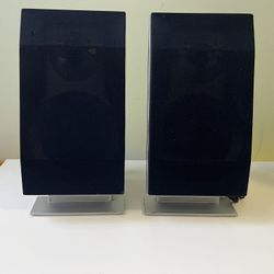 SHARPER IMAGE SO330 SLEEL SOLO CD STEREO SPEAKERS ONLY