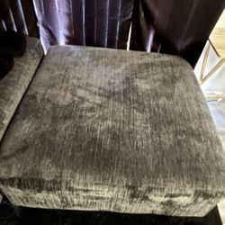 large grey leg ottoman