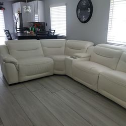 white  sectional sofas 5 pieces