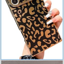 KERZZIL Elegant Compatible with Phone 17 Pro Cute Luxury Leopard Pattern 