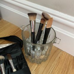 Glass Brush Holder Brushes No Included 