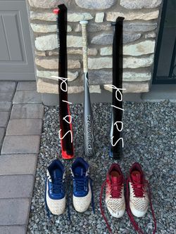 Baseball bats & cleats