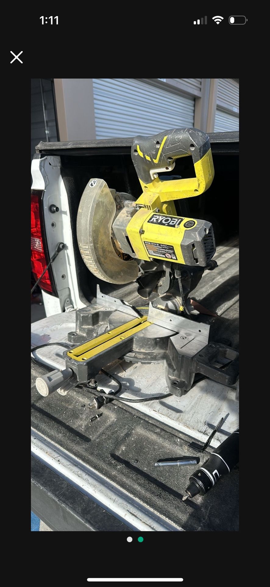 7 1/4 Ryobi Chop Saw